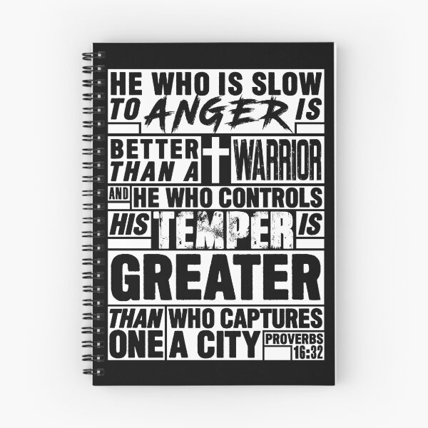 Item preview, Proverbs 16:32 He Who is Slow to Anger is Better than a Warrior designed and sold by plushism.