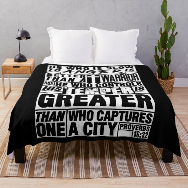 Item preview, Proverbs 16:32 He Who is Slow to Anger is Better than a Warrior designed and sold by plushism.