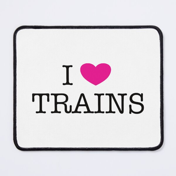 Item preview, I love trains (pink) designed and sold by TransportFans.