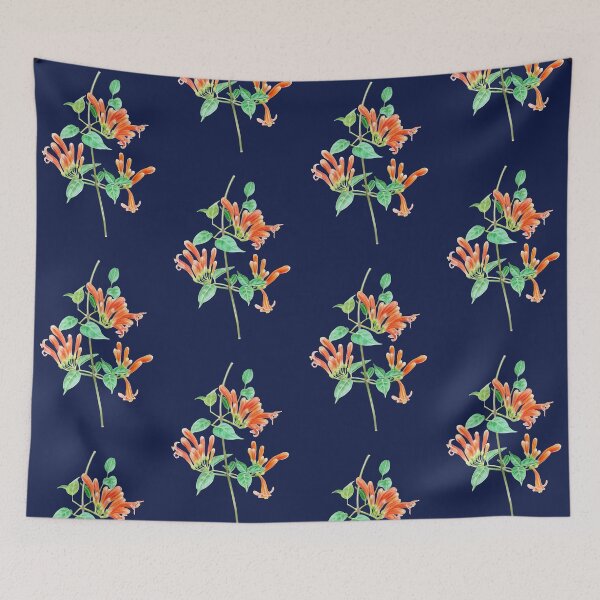Item preview, Orange Trumpet Vine Flowers designed and sold by YuNikDraw.