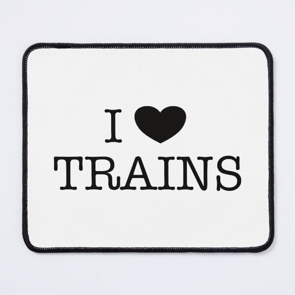 Item preview, I love trains (black) designed and sold by TransportFans.