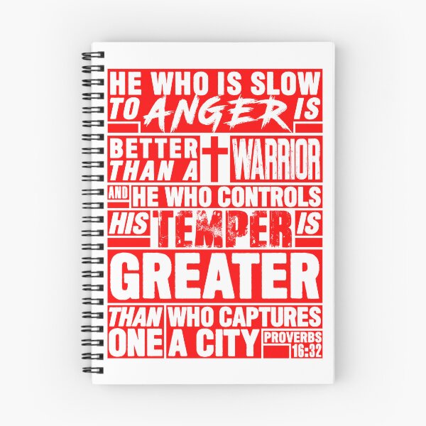Item preview, Proverbs 16:32 He Who is Slow to Anger is Better than a Warrior designed and sold by plushism.