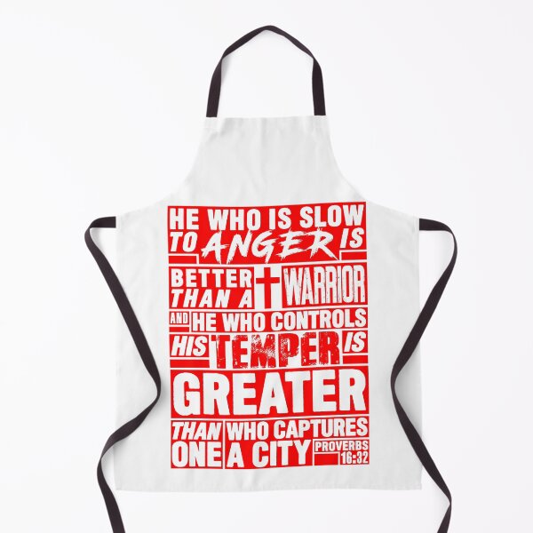 Item preview, Proverbs 16:32 He Who is Slow to Anger is Better than a Warrior designed and sold by plushism.