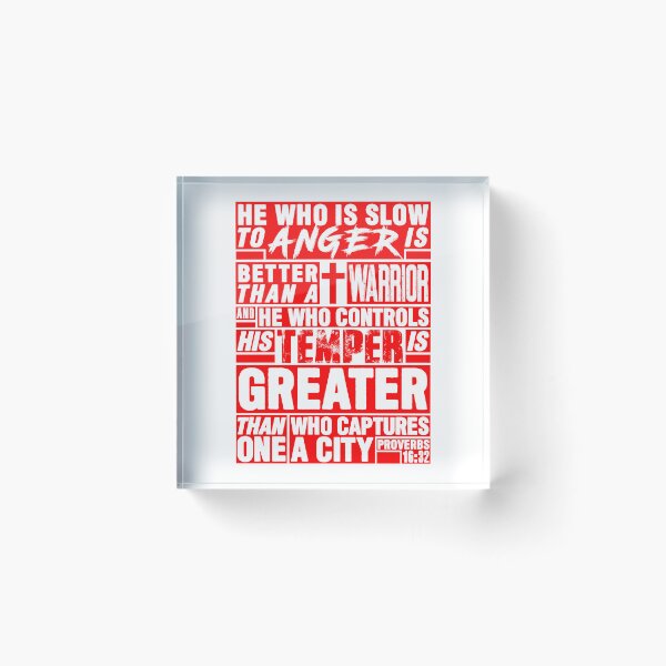 Item preview, Proverbs 16:32 He Who is Slow to Anger is Better than a Warrior designed and sold by plushism.