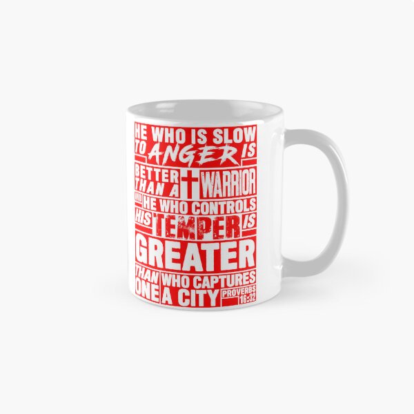 Item preview, Proverbs 16:32 He Who is Slow to Anger is Better than a Warrior designed and sold by plushism.