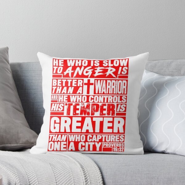 Item preview, Proverbs 16:32 He Who is Slow to Anger is Better than a Warrior designed and sold by plushism.