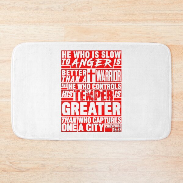 Item preview, Proverbs 16:32 He Who is Slow to Anger is Better than a Warrior designed and sold by plushism.