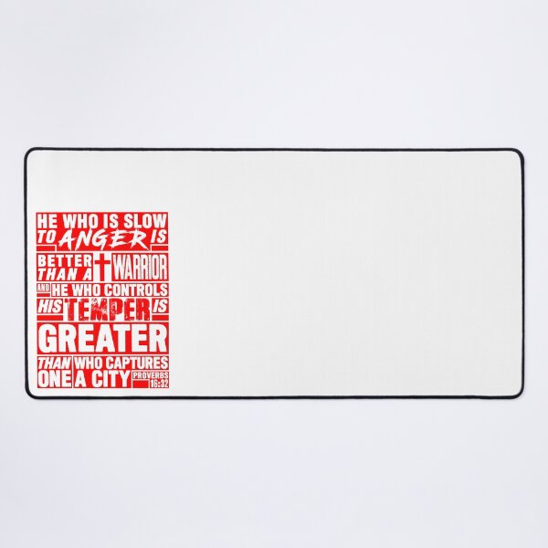 Item preview, Proverbs 16:32 He Who is Slow to Anger is Better than a Warrior designed and sold by plushism.