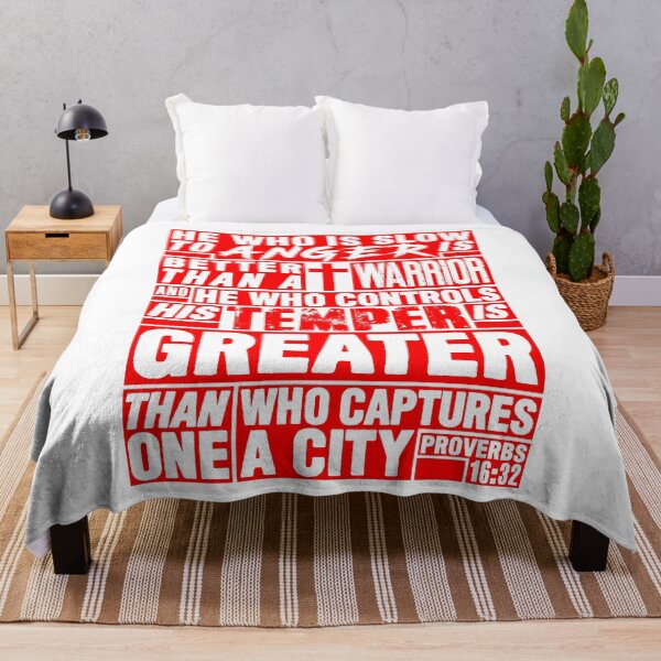 Item preview, Proverbs 16:32 He Who is Slow to Anger is Better than a Warrior designed and sold by plushism.