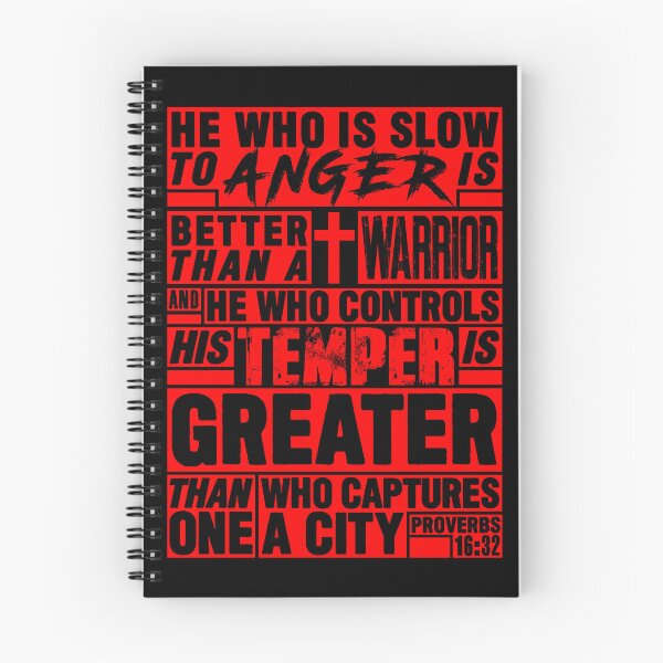 Item preview, Proverbs 16:32 He Who is Slow to Anger is Better than a Warrior designed and sold by plushism.