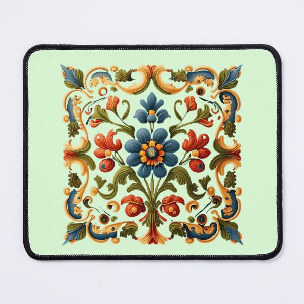 Item preview, Norwegian Blue Telemark Rosemaling ,Rosemaling Blue and Red ,Rosemaling Gold and Burgandy designed and sold by bestsalernow.