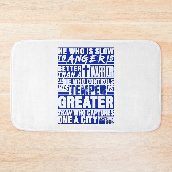 Item preview, Proverbs 16:32 He Who is Slow to Anger is Better than a Warrior designed and sold by plushism.