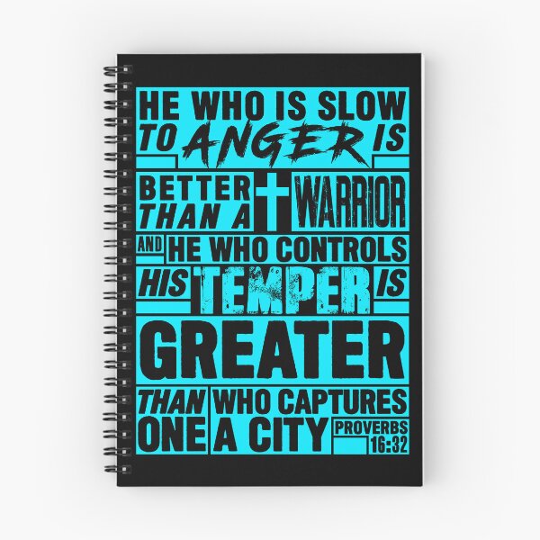 Item preview, Proverbs 16:32 He Who is Slow to Anger is Better than a Warrior designed and sold by plushism.