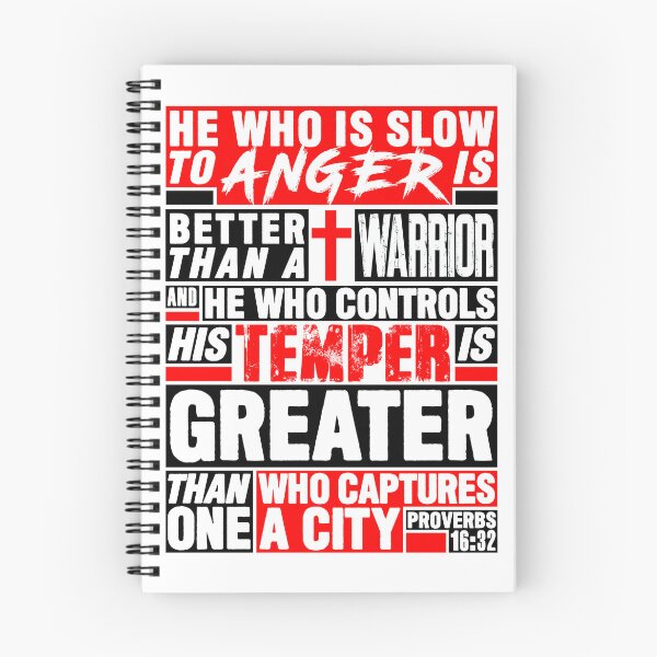 Item preview, Proverbs 16:32 He Who is Slow to Anger is Better than a Warrior designed and sold by plushism.