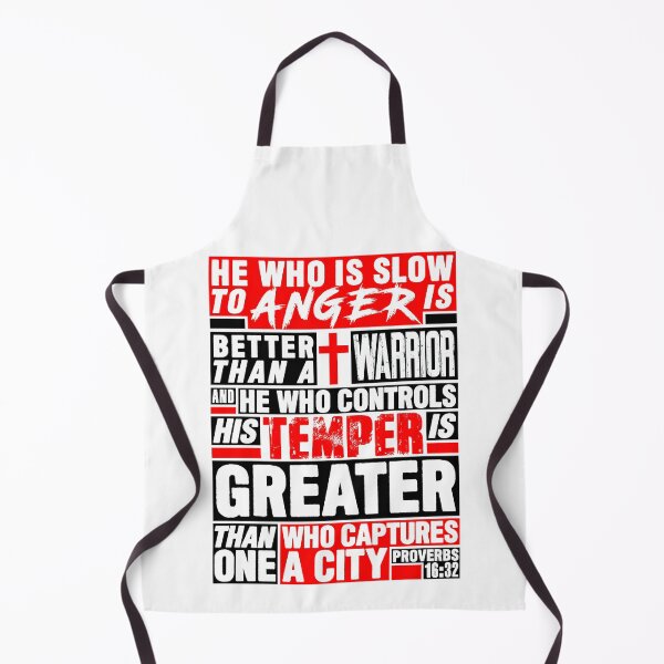 Item preview, Proverbs 16:32 He Who is Slow to Anger is Better than a Warrior designed and sold by plushism.