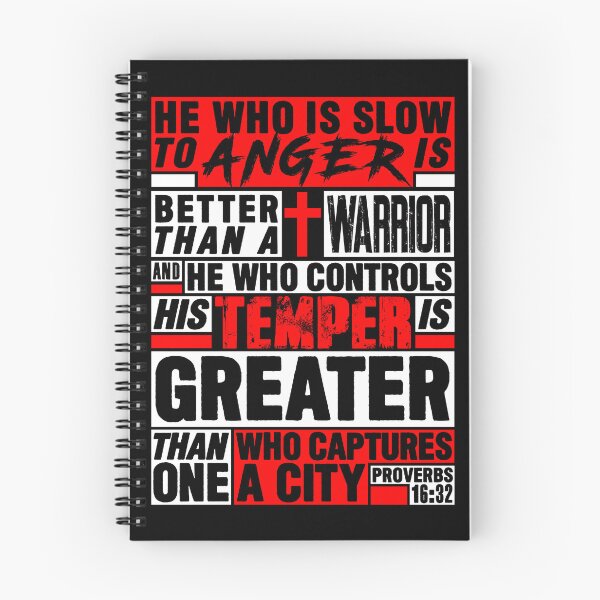 Item preview, Proverbs 16:32 He Who is Slow to Anger is Better than a Warrior designed and sold by plushism.