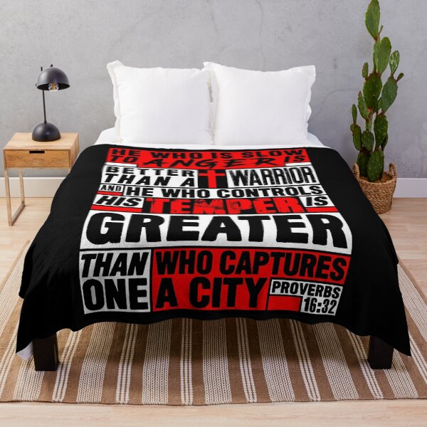 Item preview, Proverbs 16:32 He Who is Slow to Anger is Better than a Warrior designed and sold by plushism.