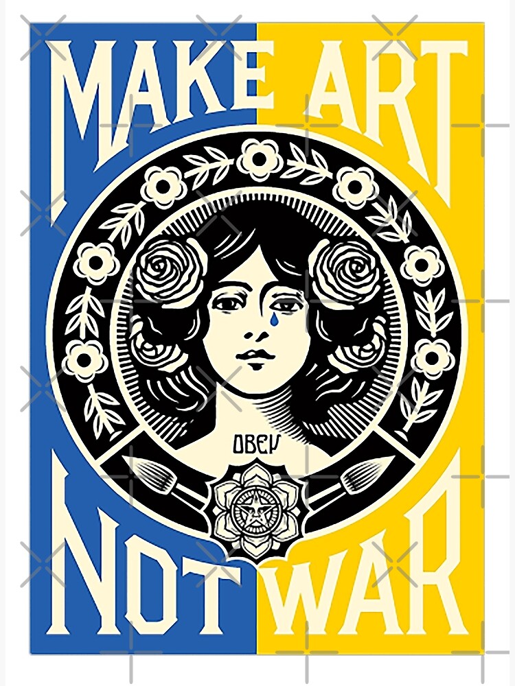 Disover Make art not war Premium Matte Vertical Poster