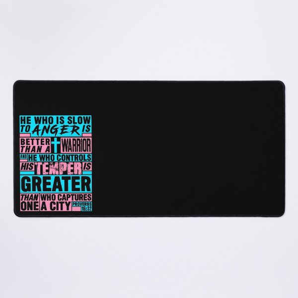 Item preview, Proverbs 16:32 He Who is Slow to Anger is Better than a Warrior designed and sold by plushism.