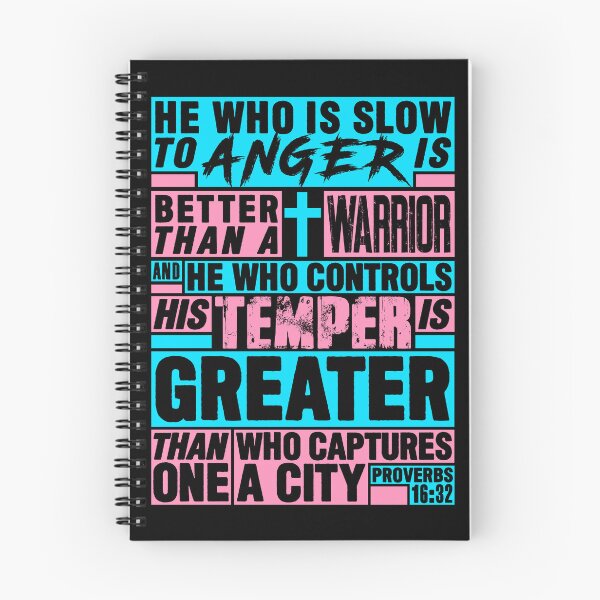 Item preview, Proverbs 16:32 He Who is Slow to Anger is Better than a Warrior designed and sold by plushism.