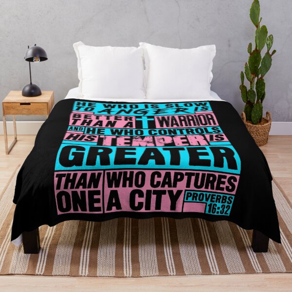 Item preview, Proverbs 16:32 He Who is Slow to Anger is Better than a Warrior designed and sold by plushism.