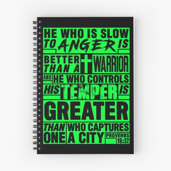 Item preview, Proverbs 16:32 He Who is Slow to Anger is Better than a Warrior designed and sold by plushism.