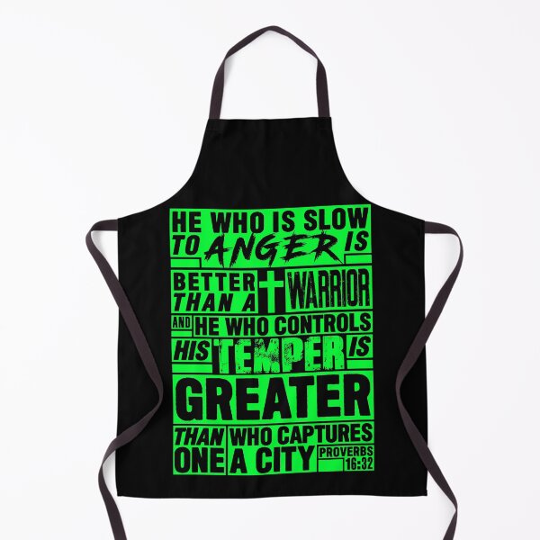 Item preview, Proverbs 16:32 He Who is Slow to Anger is Better than a Warrior designed and sold by plushism.