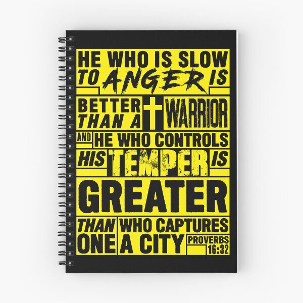 Item preview, Proverbs 16:32 He Who is Slow to Anger is Better than a Warrior designed and sold by plushism.