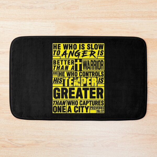Item preview, Proverbs 16:32 He Who is Slow to Anger is Better than a Warrior designed and sold by plushism.