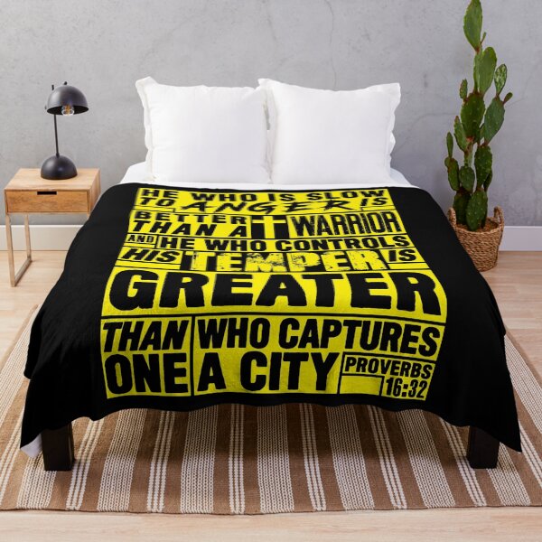Item preview, Proverbs 16:32 He Who is Slow to Anger is Better than a Warrior designed and sold by plushism.