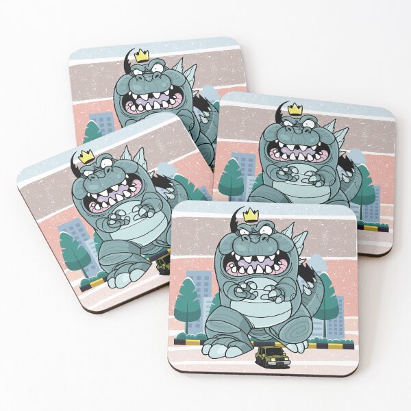 Item preview, Godzilla invades town designed and sold by Azujark.