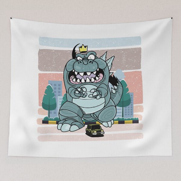 Item preview, Godzilla invades town designed and sold by Azujark.