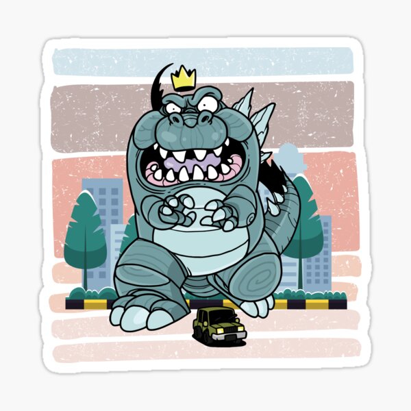 Godzilla Stickers Cute vers. · The Art of The Barabones · Online