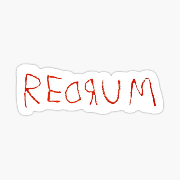 Redrum - the Shining sticker Sticker