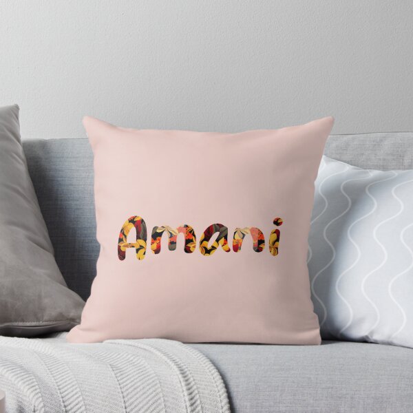 Item preview, Floral Amani Name : Amani Name With Flowers designed and sold by ABCDEmily ©.