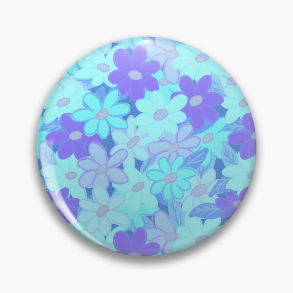 Item preview, Cute blue pastel wildflowers pattern  designed and sold by Yarafantasyart.