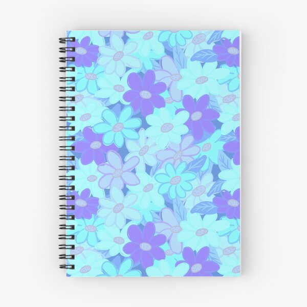 Item preview, Cute blue pastel wildflowers pattern  designed and sold by Yarafantasyart.