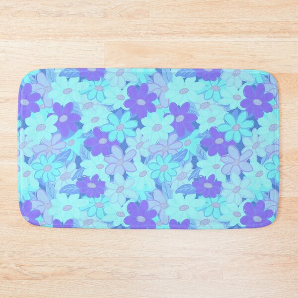 Item preview, Cute blue pastel wildflowers pattern  designed and sold by Yarafantasyart.
