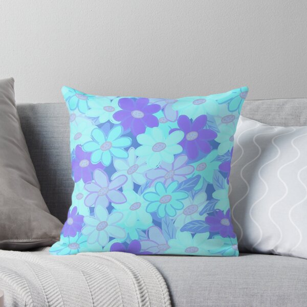 Item preview, Cute blue pastel wildflowers pattern  designed and sold by Yarafantasyart.