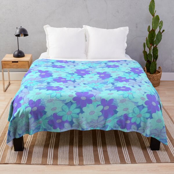 Item preview, Cute blue pastel wildflowers pattern  designed and sold by Yarafantasyart.