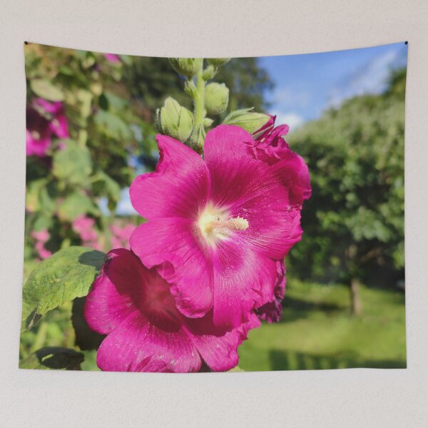 Item preview, Hollyhock Heaven designed and sold by JonDelorme.