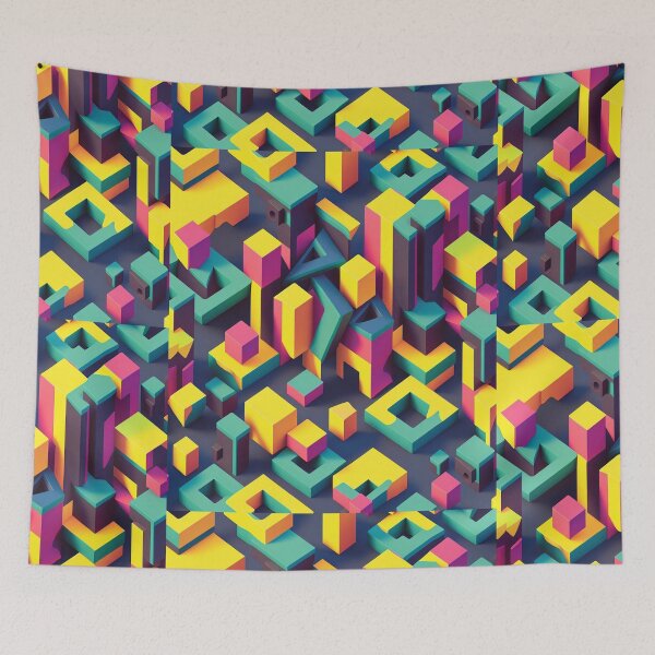 Item preview, Isometric pattern designed and sold by Wear D' Art.
