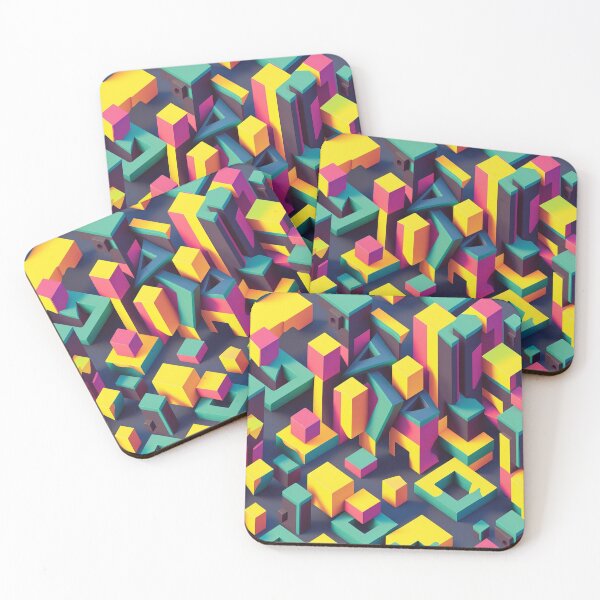 Item preview, Isometric pattern designed and sold by Wear D' Art.