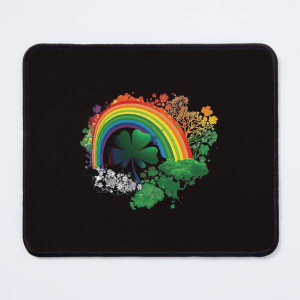 Item preview, Happy st patricks day Rainbow and Shamrocks designed and sold by Cheeeeky.