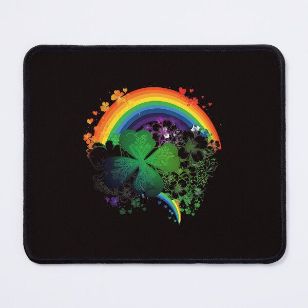 Item preview, Happy st patricks day Rainbow and Shamrocks designed and sold by Cheeeeky.
