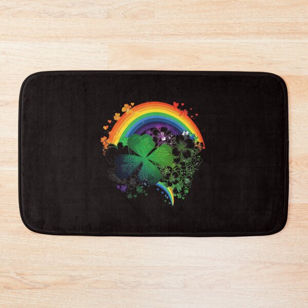 Item preview, Happy st patricks day Rainbow and Shamrocks designed and sold by Cheeeeky.