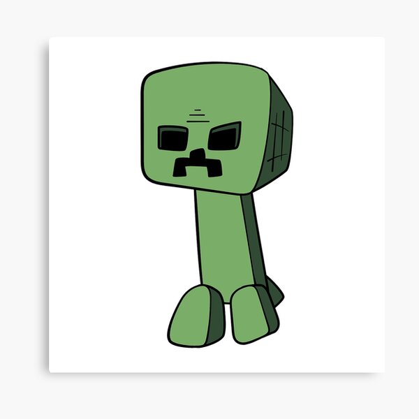 Yellow Minecraft Creeper Face Logo Minecraft Video Game Matte