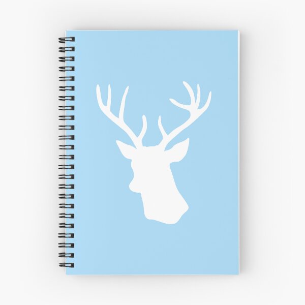 Item preview, Light Blue Stag Deer Head Silhouette - Pastel Baby Blue Reindeer designed and sold by inspirationzgal.