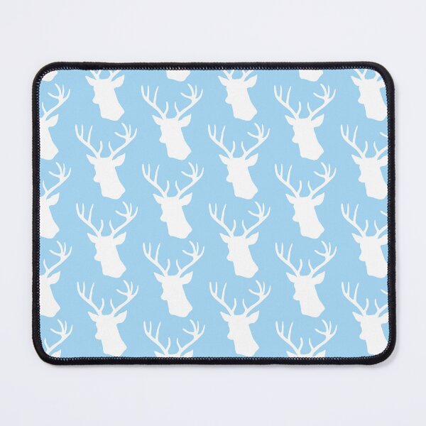 Item preview, Light Blue Stag Deer Head Silhouette - Pastel Baby Blue Reindeer designed and sold by inspirationzgal.