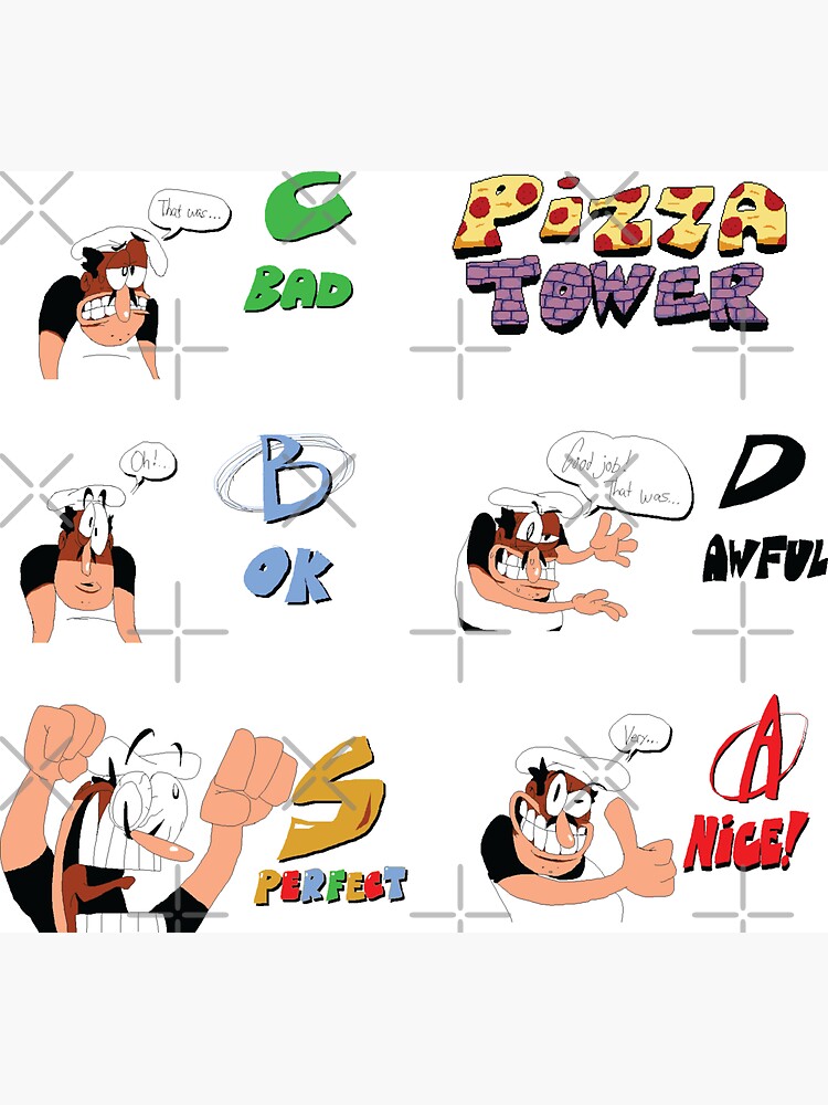 Pizza Tower Toppins Sticker for Sale by elliecoral